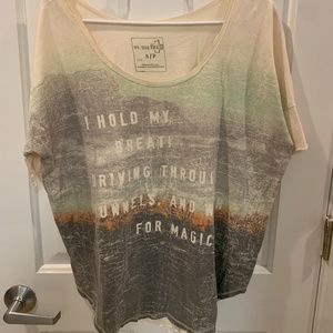 Free People Graphic T-Shirt Size Small